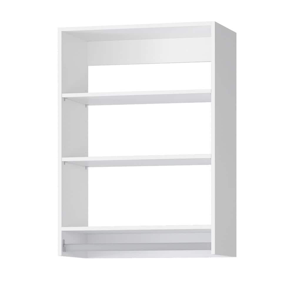 31.5 in. W White Walk-ln Tower Unit Wall-mounted 3-Shelf Wood Closet System price history on PriceWatchPro