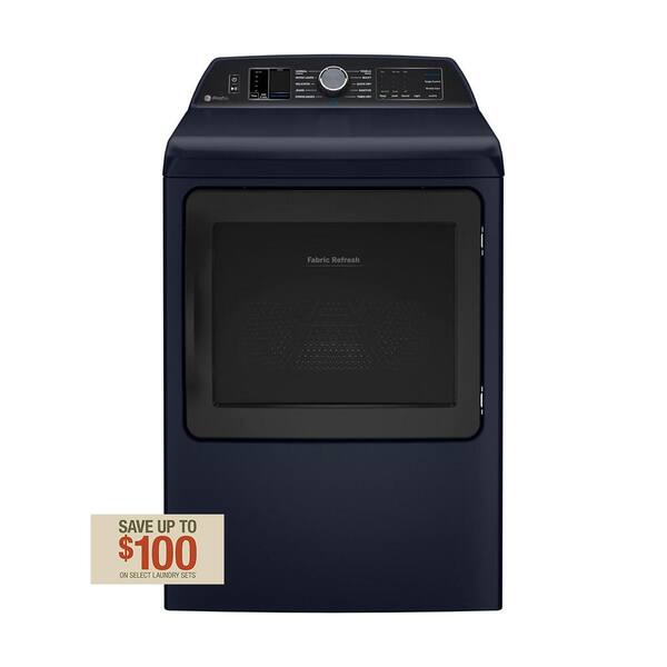 GE Profile Smart 7.3 cu. ft. Electric Dryer in Sapphire Blue with
