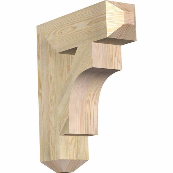 Ekena Millwork 6 in. x 26 in. x 22 in. Douglas Fir Westlake Craftsman Rough Sawn Bracket