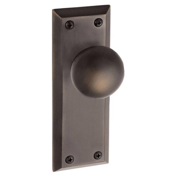 Grandeur Fifth Avenue Timeless Bronze Plate with Privacy Knob