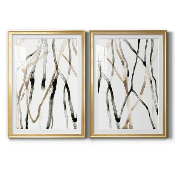 Wexford Home "Runnel XI" by Wexford Homes 2 Pieces Framed Abstract Paper Art Print 18.5 in. x 24.5 in.