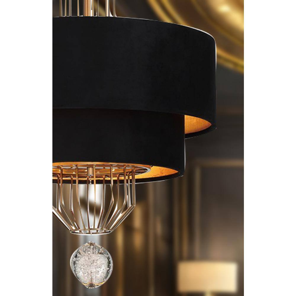 Grandeur 8-Light Aged Antique Brass Drum Chandelier