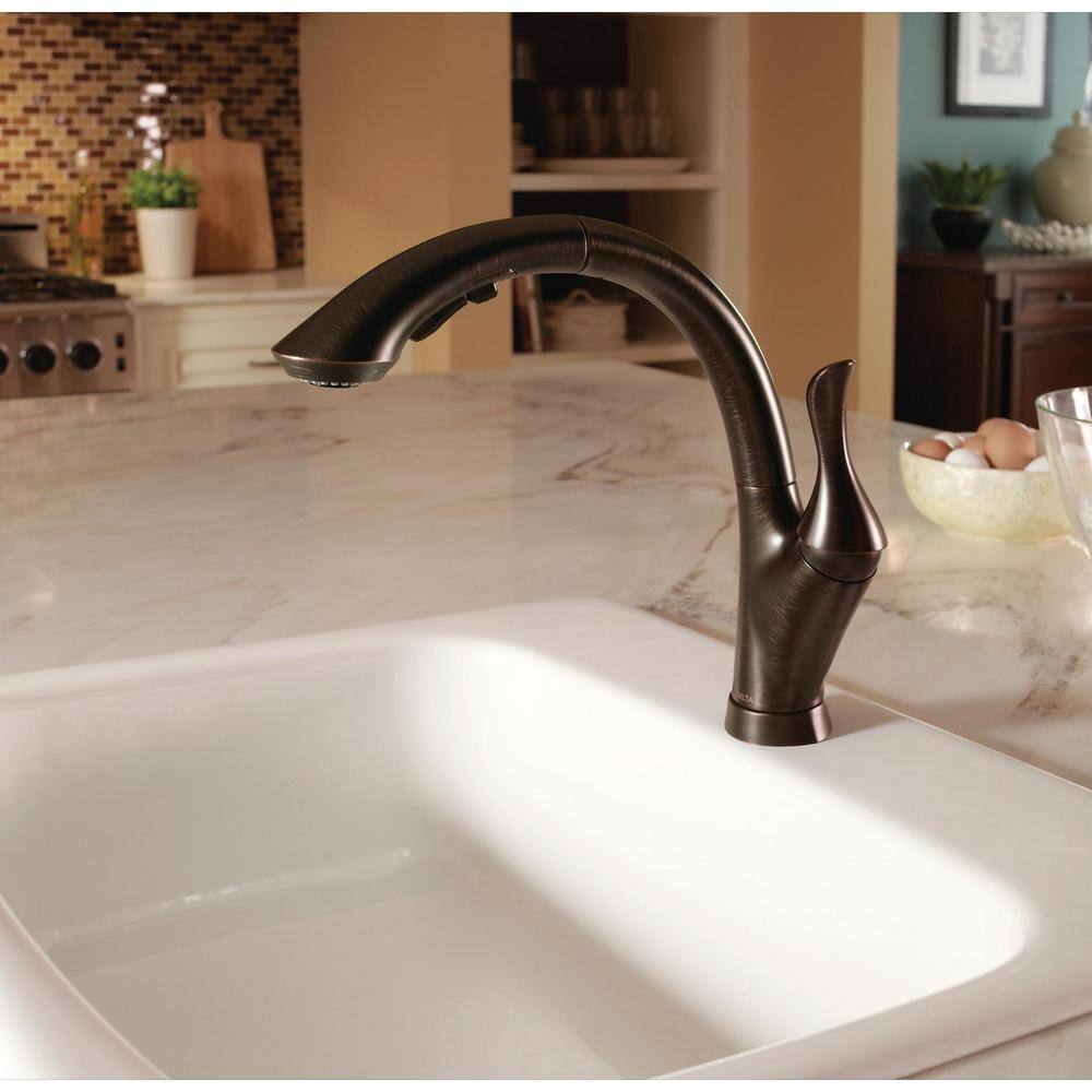 Venetian Bronze Pull-Out Spray Kitchen Faucet with Zinc Handle
