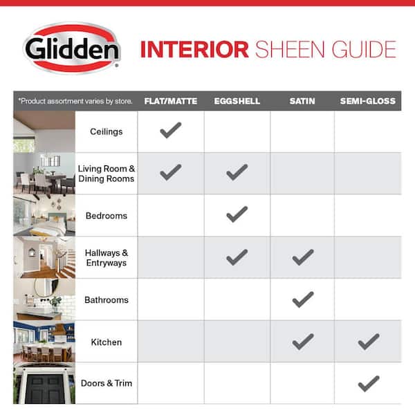Glidden Interior Paint + Primer: Beige/Best Beige, One Coat, Semi-Gloss,  1-Quart 