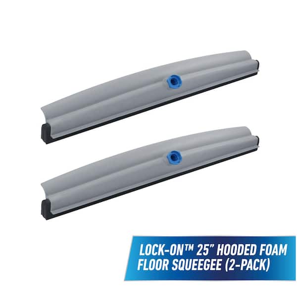 Unger Lock-On 25 in. Hooded Foam Floor Squeegee (2-Pack)