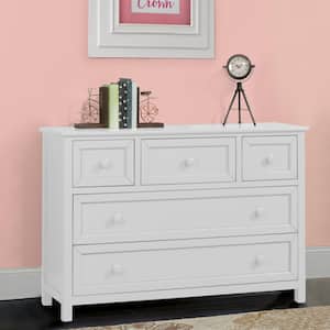 Schoolhouse 4.0 Wood Dresser with 5 Drawers, White