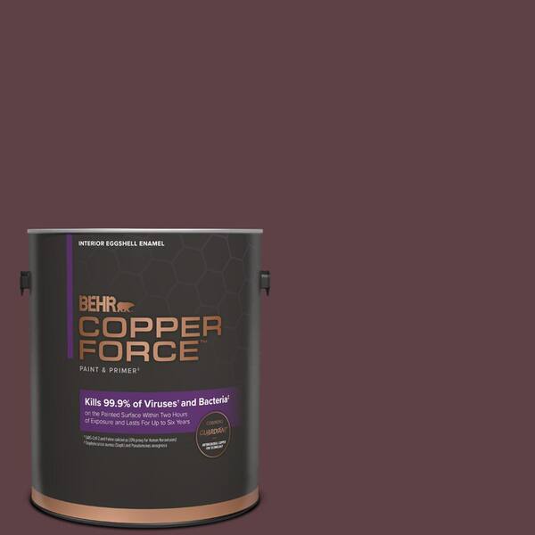 COPPER FORCE 1 gal. #MQ1-49 Raspberry Truffle Eggshell Enamel Virucidal and Antibacterial Interior Paint & Primer