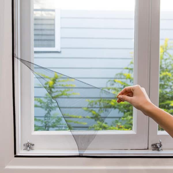 PermaStik XL Removable Insect Screen, 78.7 in x 78.7 in, Or cut down to suit smaller size, Adhesive Mounting