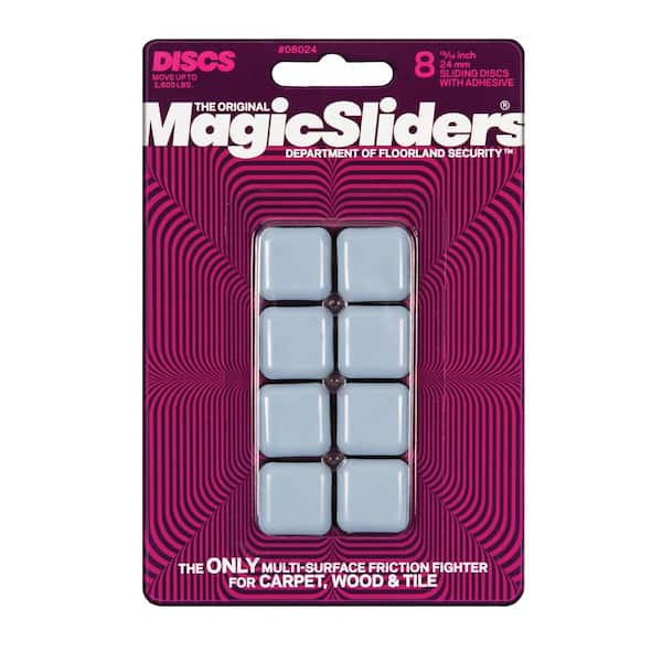 Magic Sliders 15/16 in. Square Sliders (8-Pack)
