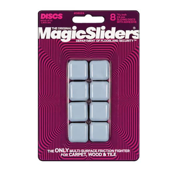 15/16 in. Square Sliders (8-Pack)