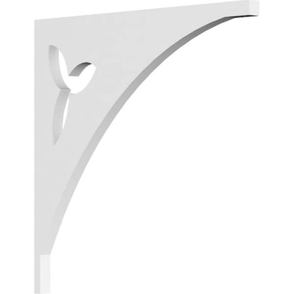 Ekena Millwork 5/8 in. W X 12 in. H X 12 in. D PVC Naple Bracket