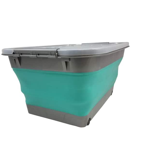 Homall Collapsible Storage Bins with Lids, 19 gal Folding Storage