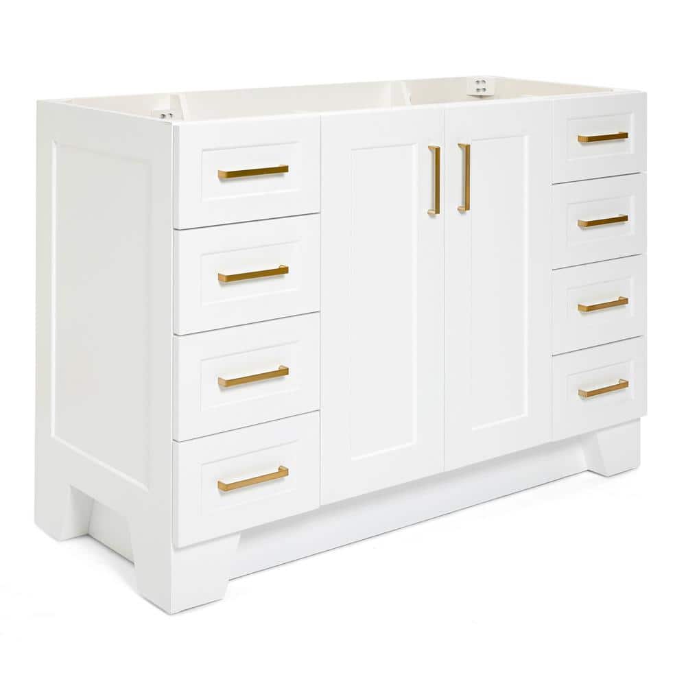 Taylor 48'' White Hardwood Single Bathroom Vanity