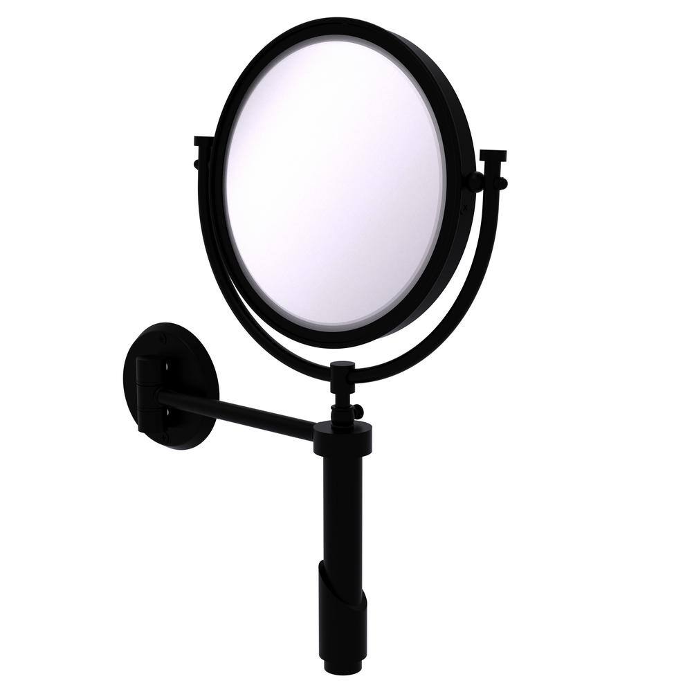 Tribecca 8in. W x 15in. H Round Framed Wall Mounted Magnifying Bathroom Make-Up Mirror with 3X Mag. in Matte Black price history on PriceWatchPro