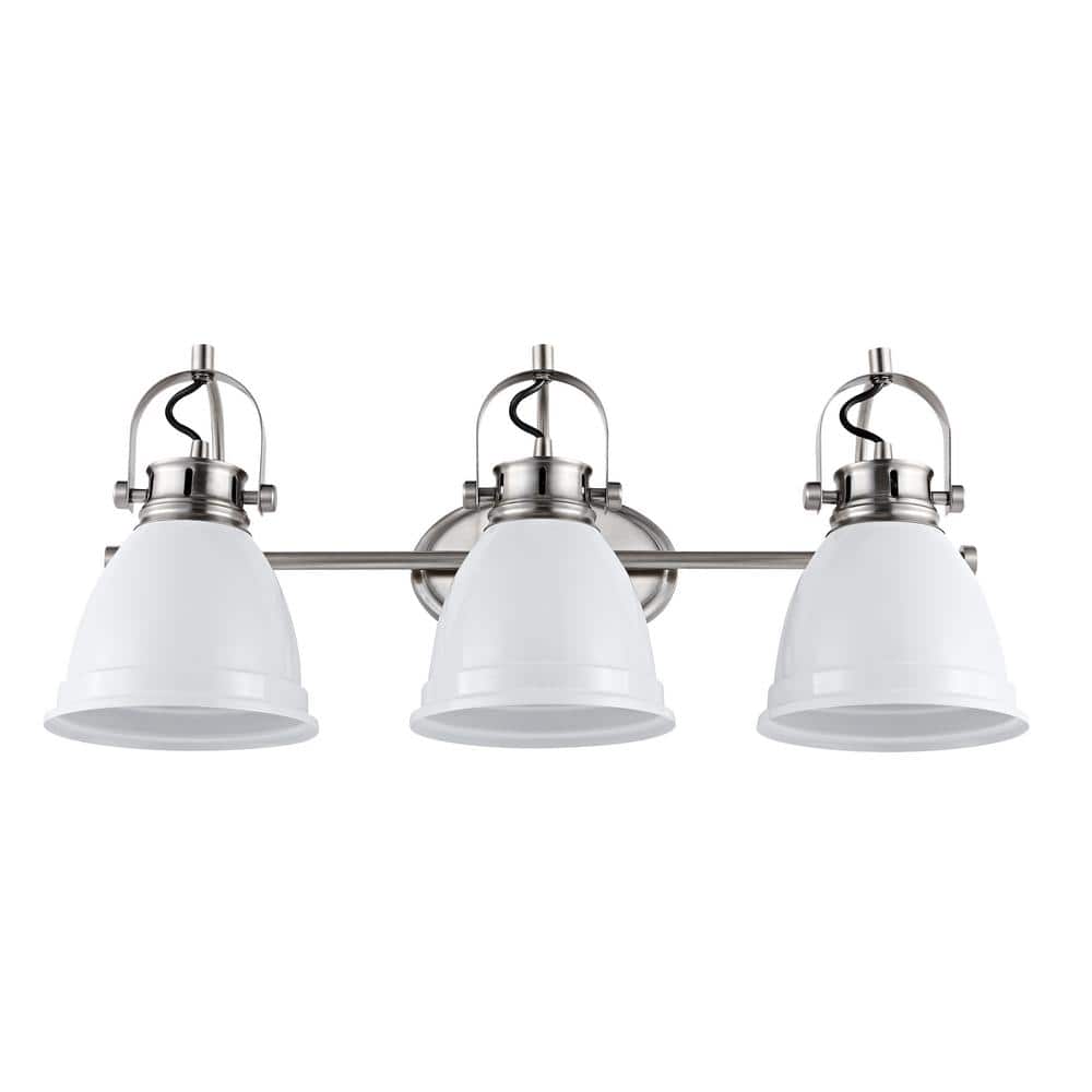 Phineas 25.5" Satin White Bohemian Iron LED Vanity Light