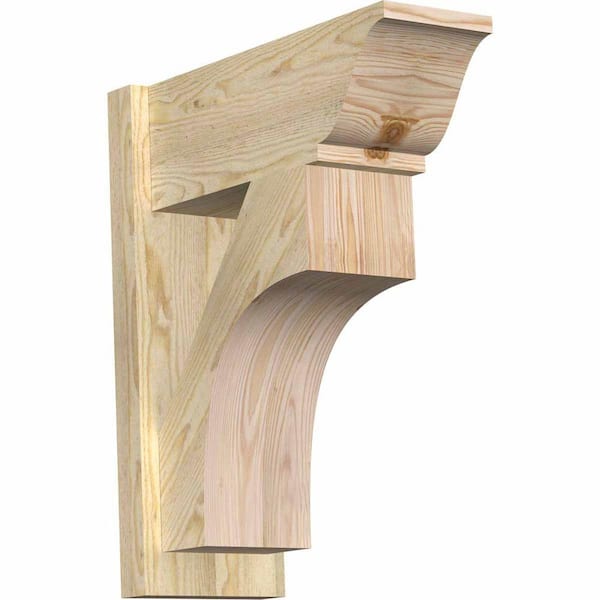 Ekena Millwork 8 in. x 24 in. x 20 in. Douglas Fir Westlake Traditional Rough Sawn Outlooker