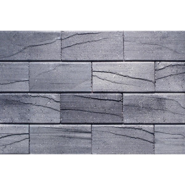 Unbranded 8 in. x 4 in. Smooth Face Mortarless Brick Veneer Siding, Smokey Mountain Blend 100 Sq. ft.