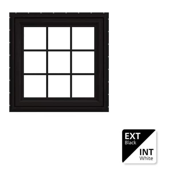 JELD-WEN 36 in. x 24 in. V-4500 Series Black Exterior/White