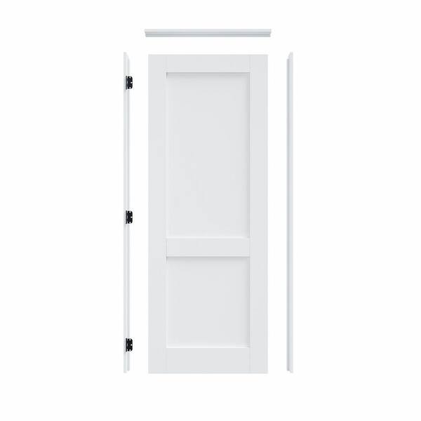 Masonite 30 in. x 80 in. 2-Panel Logan Right-Hand Hollow Core