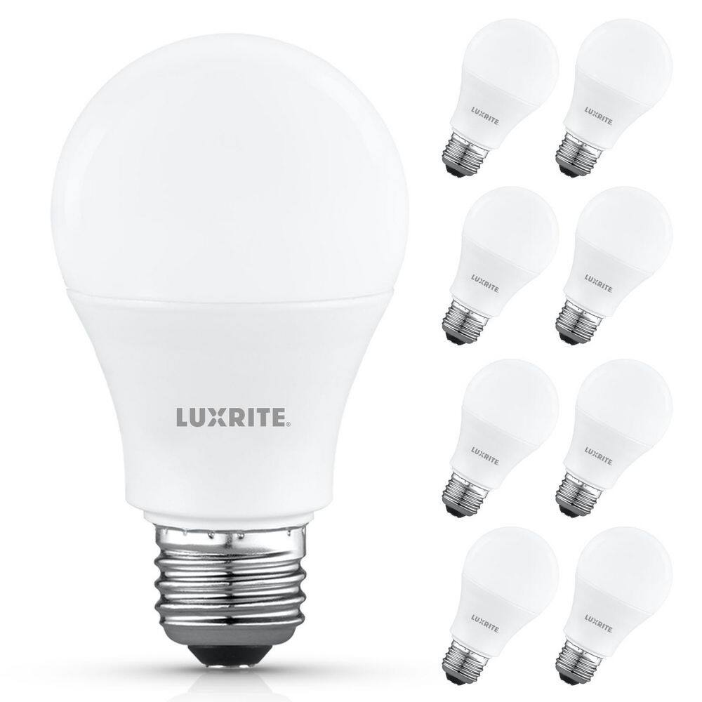 75-Watt Equivalent A19 LED Light Bulb 4000K Cool White 9. 5W 1100 Lumens Non-Dimmable E26 ETL Damp Rated 8 Pack price history on PriceWatchPro