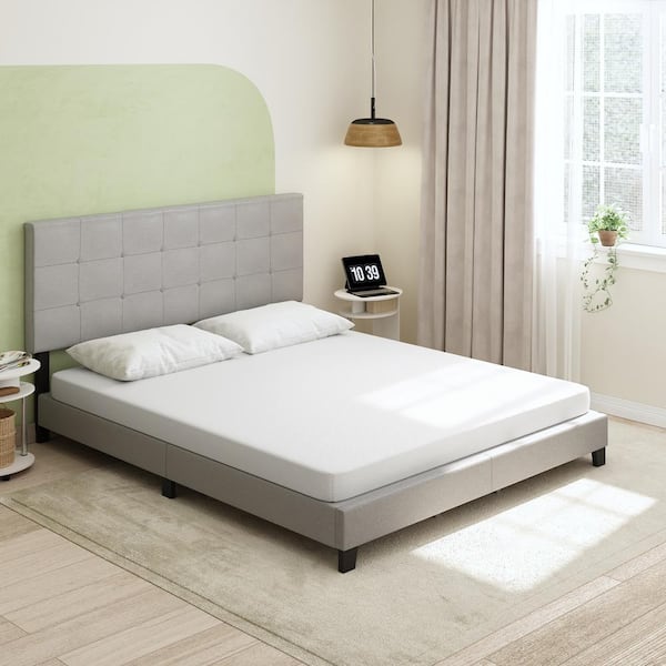 Furinno Tidur California King Medium Firm Cooling Gel 5 in. Bed-in-a-Box Memory Foam Mattress