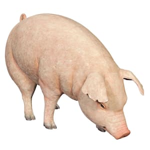 31.5 in. H Divine Swine Farm Pig Life Size Statue