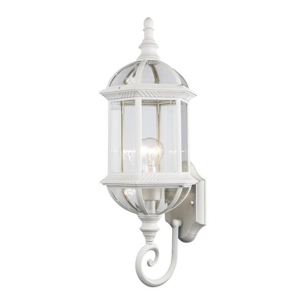 large white outdoor lights