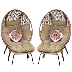 Lounge Egg Chairs with Ottoman