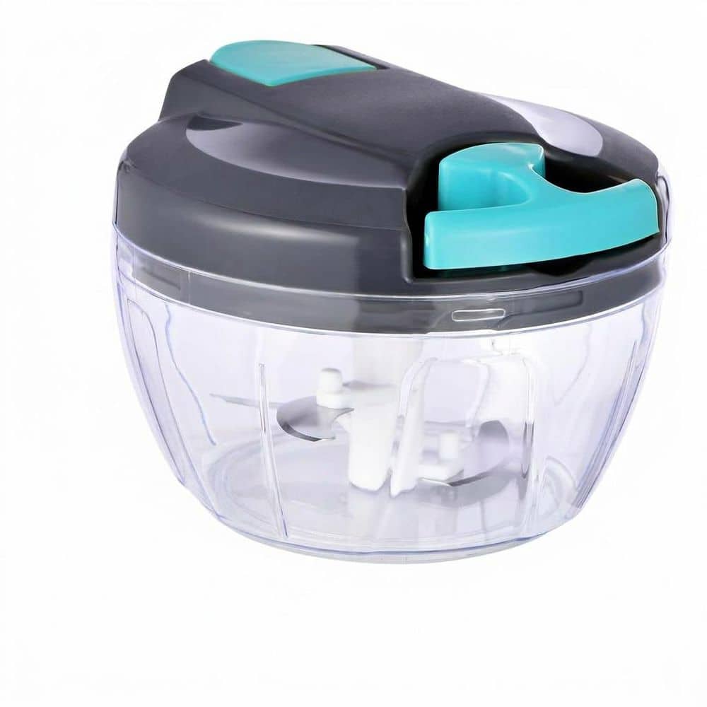 Manual Gray-Blue Vegetable Chopper Hand Pull String Food Processor Garlic Onion Mincer for Veggies Fruits Nuts price history on PriceWatchPro