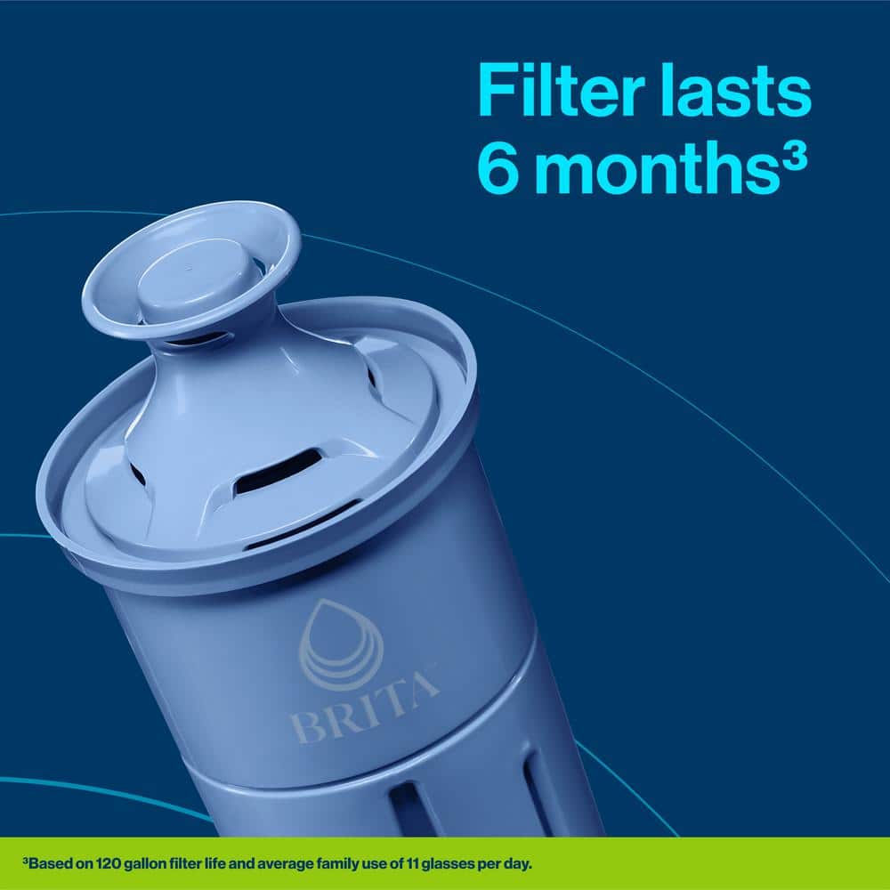 Brita Elite Blue Activated Carbon Water Pitcher Replacement Filter