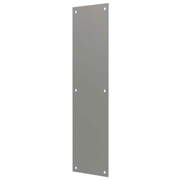 Stainless Steel 4" x 16" Door Push Plate with Mounting Hardware