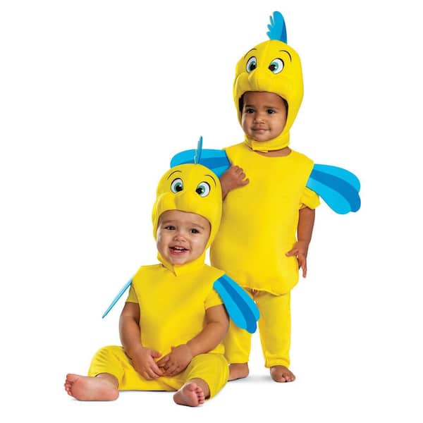 Toddler Classic Disney's Little Mermaid Animated Flounder Costume - Medium 3T-4T