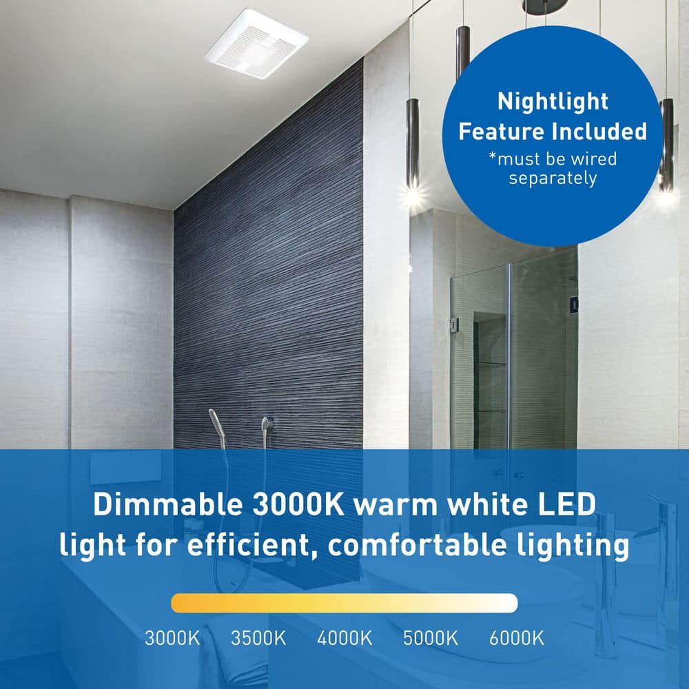 Panasonic WhisperGreen Select White Ceiling Mount Energy Star Fan
