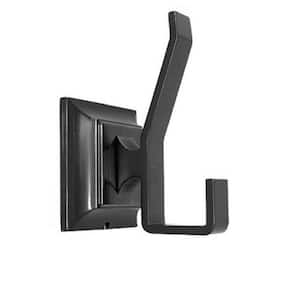 Leonard Collection Double Robe Hook in Matte Black