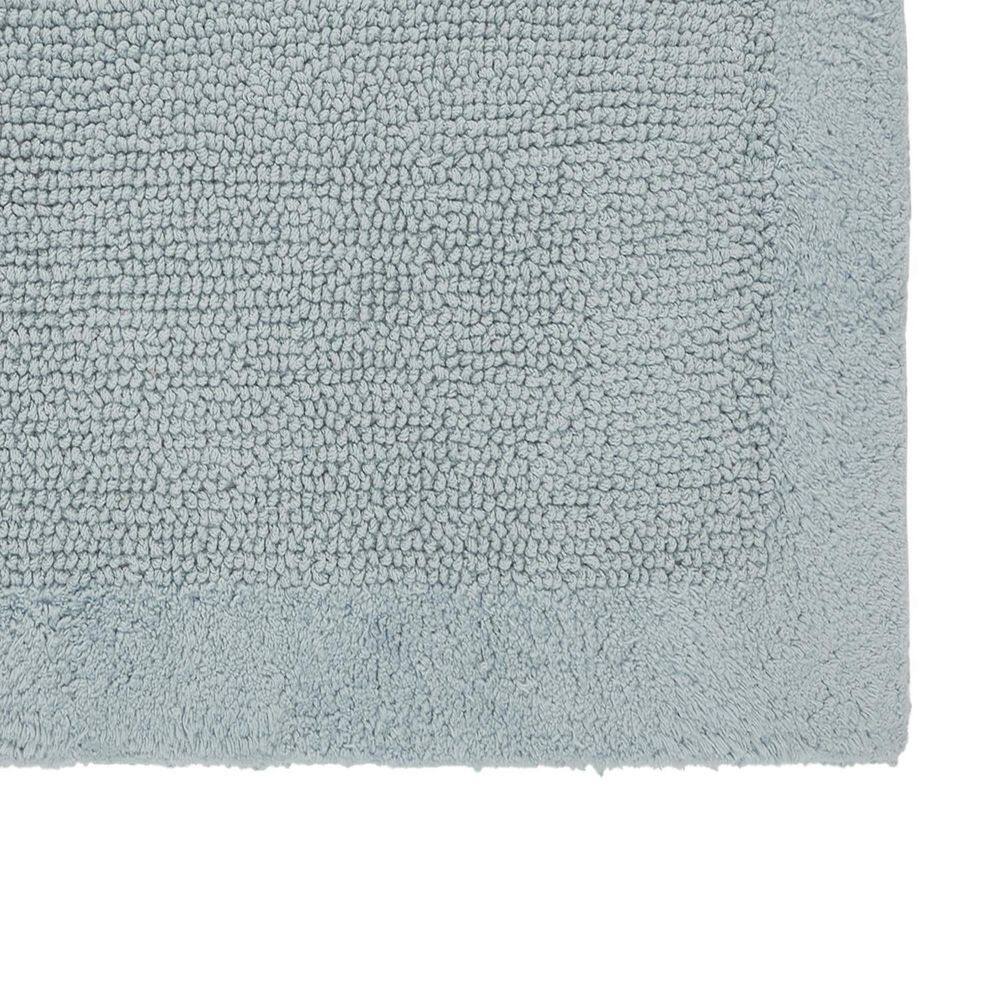 Soft Blue Cotton Tufted Reversible Bath Rug 21" x 34"