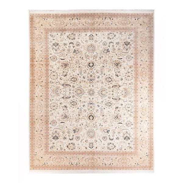 Solo Rugs Mogul One-of-a-Kind Traditional Ivory 9 ft. 2 in. x 11 ft. 10 in. Oriental Area Rug