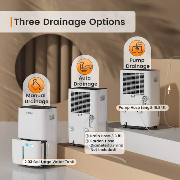 BLACK+DECKER 4500 Sq. Ft. Dehumidifier with Built-In Drain Pump For Large  Spaces