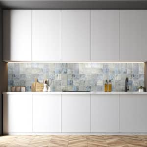 3D Falkirk Retro 1/100 in. x 38 in. x 19 in. Blue Beige Faux Distressed Marble PVC Decorative Wall Paneling (10-Pack)