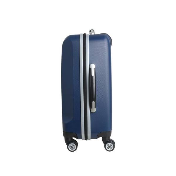 Navy Denco NCAA Michigan Wolverines Carry-On Hardcase Luggage Spinner 