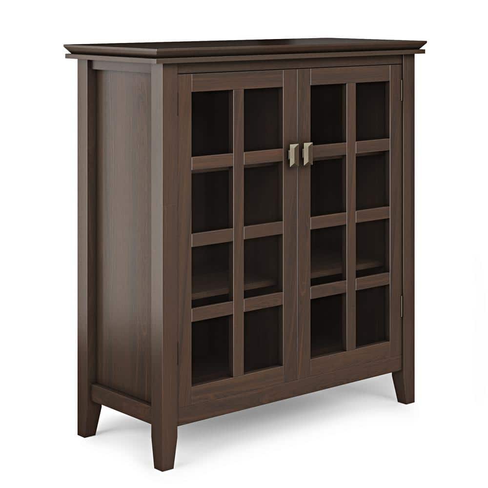 Artisan Tobacco Brown Freestanding Office Storage Cabinet with Adjustable Shelving