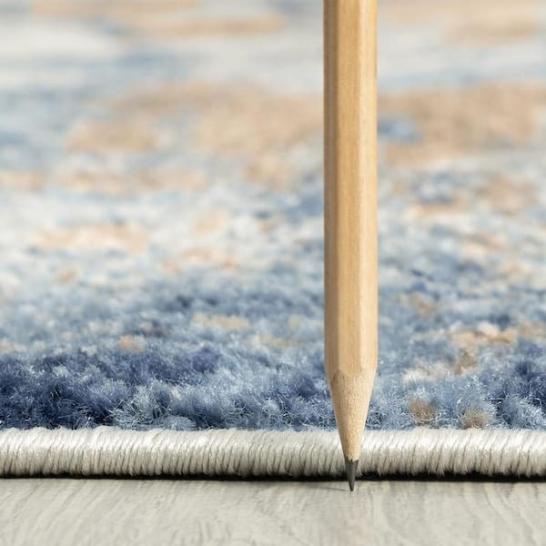 Chelsea Navy 8 ft. x 10 ft. Abstract Indoor Area Rug