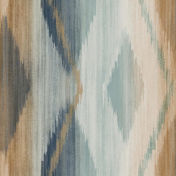 Abstract Ikat Orange Wallpaper