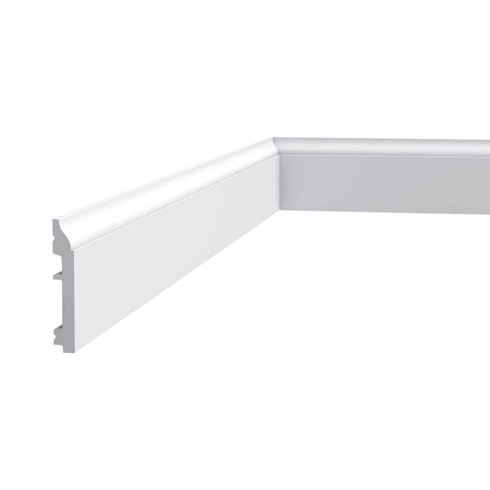 Primed White High Impact Polystyrene Baseboard Moulding Set