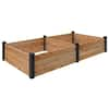 Outdoor Essentials Haven 4 ft. x 8 ft. Natural Cedar Raised Garden Bed ...