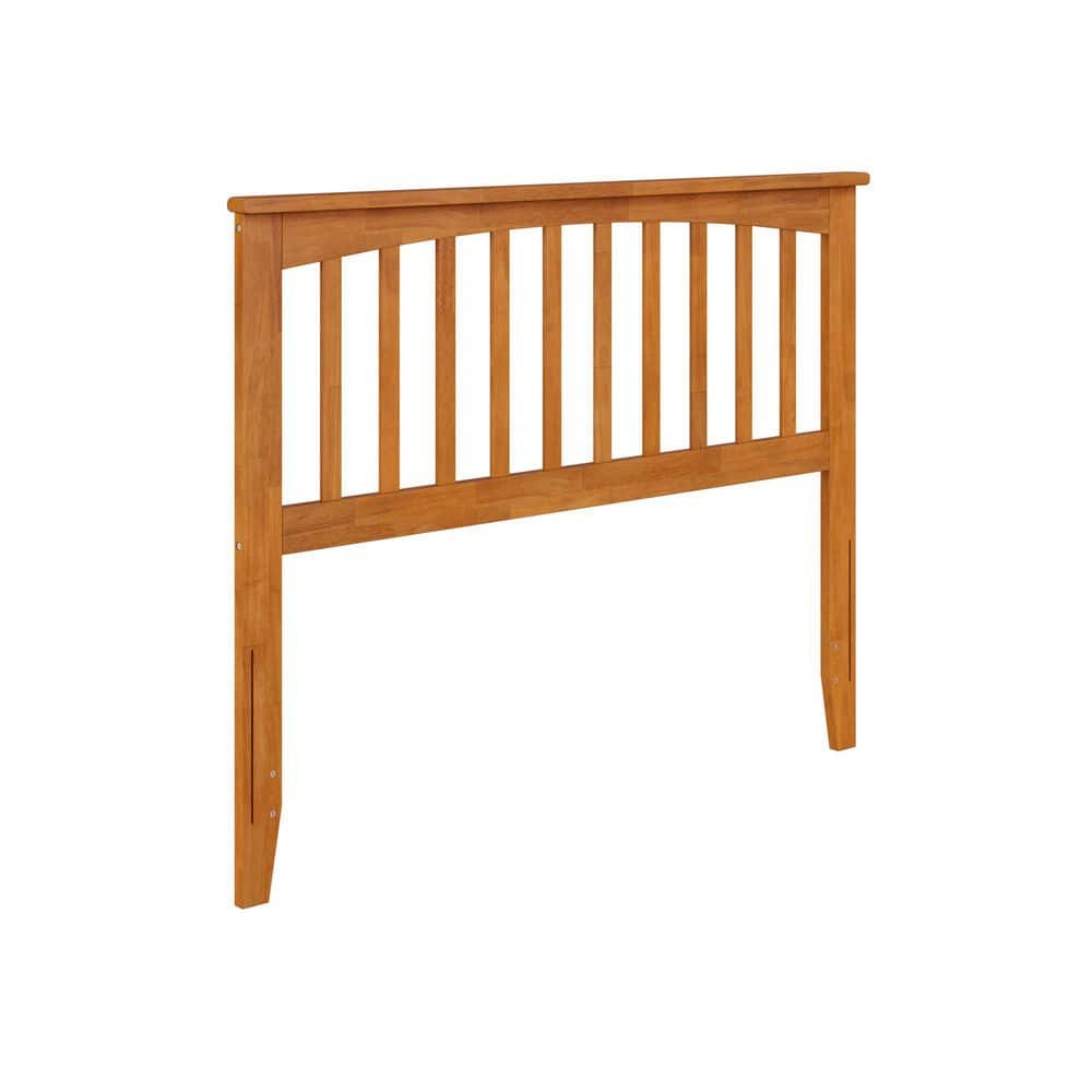 Mission Full Light Toffee Wood Headboard with USB Charger