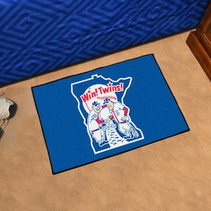 Minnesota Twins Blue 1 ft. 7 in. x 2 ft. 6 in. Starter Area Rug