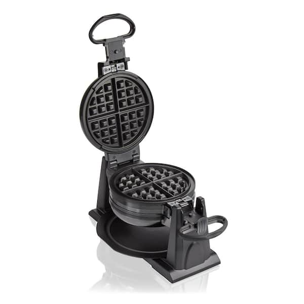 Black 2 in 1 Waffle and Sandwich Maker, Nonstick, Removable Plates - NEW.