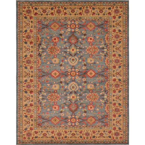 Unique Loom Edinburgh Monroe Blue 10' 0 x 13' 0 Area Rug