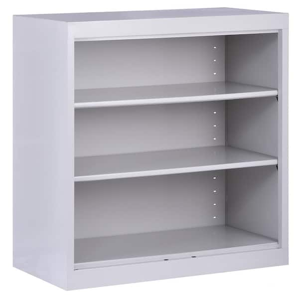 Sandusky Welded 36 in. Tall Dove Gray Metal Standard Bookcase