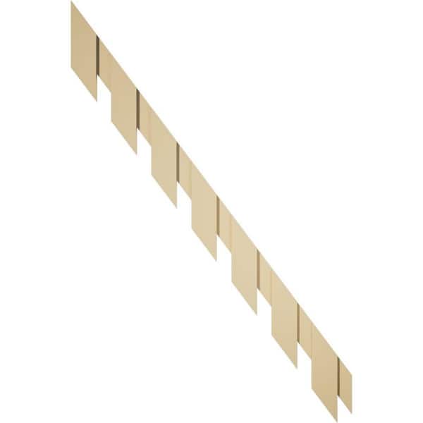 Ekena Millwork 1 in. D x 8 in. W x 93.375 in. L Primed Polyurethane Panel Moulding